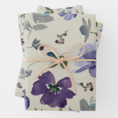 Hübsche Blume Geschenkpapier Set (Beispiel)