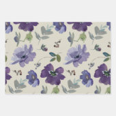 Hübsche Blume Geschenkpapier Set (Vorderseite)