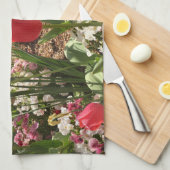 Hübsche Blume Geschirrtuch (Viertel Falte)