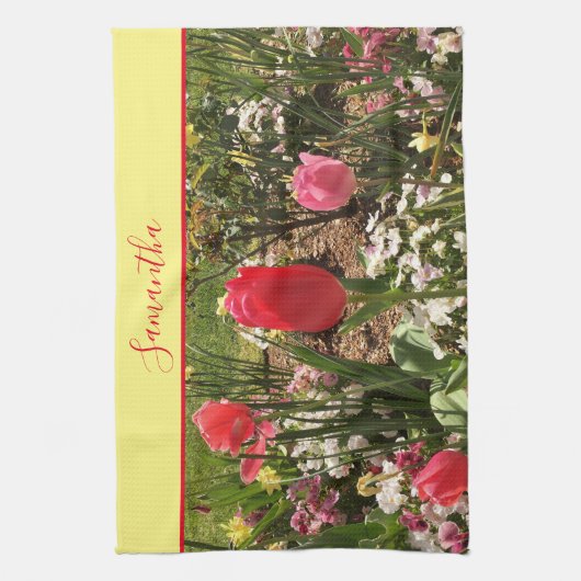 Hübsche Blume Geschirrtuch (Vertikal)