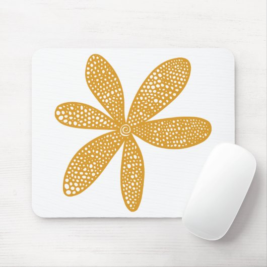 Hübsche Blume - Golden Brown Mousepad (Mit Mouse)