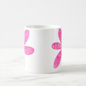 Hübsche Blume - Heiß rosa Kaffeetasse (Mittel)