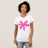 Hübsche Blume - Heiß rosa T-Shirt (Vorne ganz)