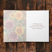 Hübsche Blume Herbst Herbst Geburtstag Karte