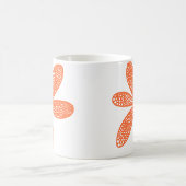 Hübsche Blume - Herbstorange Kaffeetasse (Mittel)