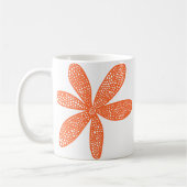 Hübsche Blume - Herbstorange Kaffeetasse (Links)
