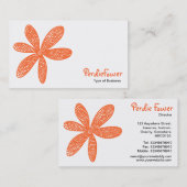 Hübsche Blume - Herbstorn FF6633 Visitenkarte (Vorne/Hinten)