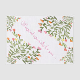 Hübsche Blume Herzdesign - Gewebepapier Seidenpapier