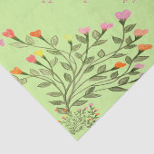 Hübsche Blume Herzklopfteppich Seidenpapier (Ausschnitt)