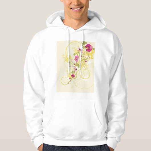 Hübsche Blume Hoodie (Vorderseite)