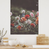 Hübsche Blume im Herbst Fotografie Poster (Küche)