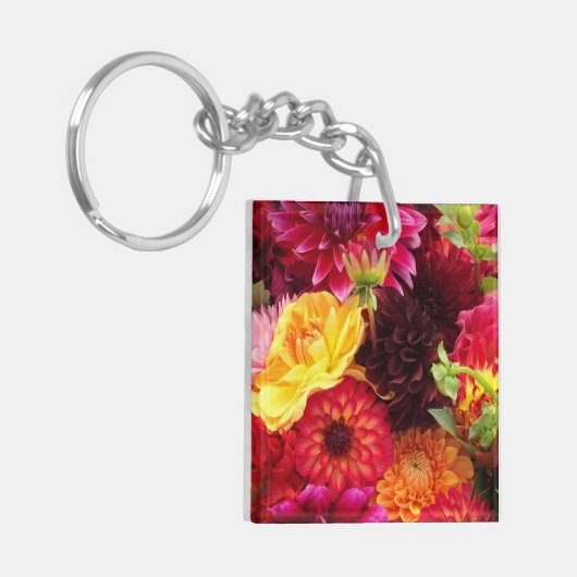 Hübsche Blume im Herbst Schlüsselanhänger (Vorderseite links)
