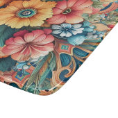 Hübsche Blume im Sommer Schneidebrett (Ecke)