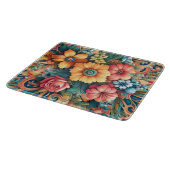 Hübsche Blume im Sommer Schneidebrett (Ecke)