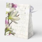 Hübsche Blume in Lila Geschenkschachtel (Rückseite)