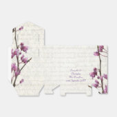 Hübsche Blume in Lila Geschenkschachtel (Ungefaltet)