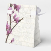 Hübsche Blume in Lila Geschenkschachtel (Rückseite)