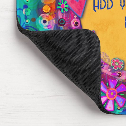 Hübsche Blume Individuelle Name Inspirivity Mousep Mousepad (Ecke)