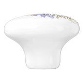 Hübsche Blume Kabinettsauger Knopfscheibe Keramikknauf (Seitenansicht)