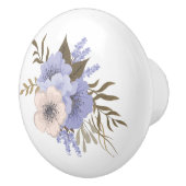 Hübsche Blume Kabinettsauger Knopfscheibe Keramikknauf (Rechts)