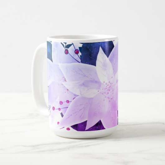 Hübsche Blume Kaffeetasse (Vorderseite Links)