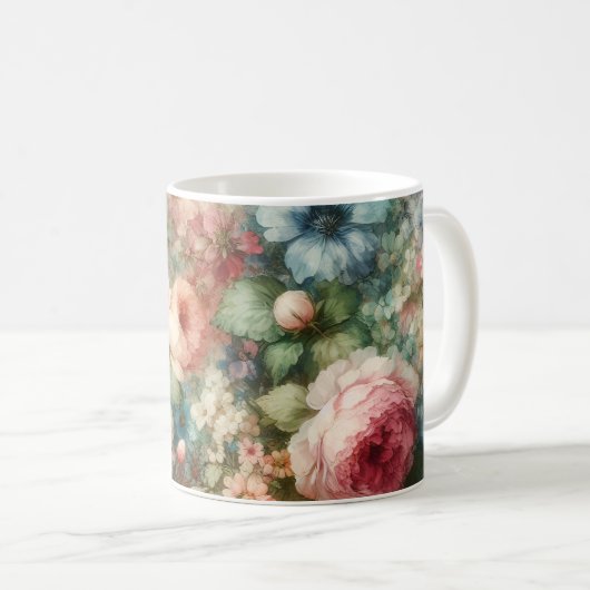 Hübsche Blume Kaffeetasse (VorderseiteRechts)