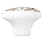 Hübsche Blume Keramikknauf (Seitenansicht)