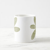 Hübsche Blume - Khaki Kaffeetasse (Mittel)