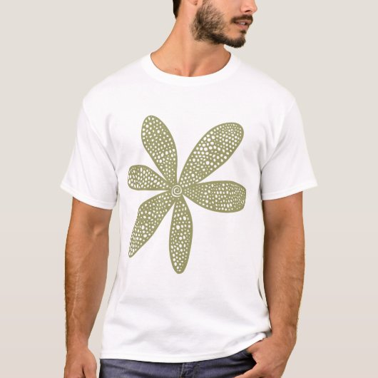 Hübsche Blume - Khaki T-Shirt (Vorderseite)
