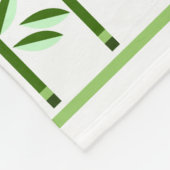 Hübsche Blume Kunstgrenze für stilisierte Tulpen Fleecedecke (Ecke)