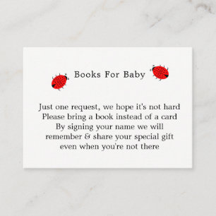 Hübsche Blume Ladybugs Niedliche Whimsy-Bücher für Begleitkarte
