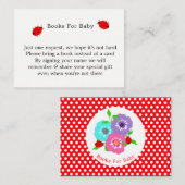 Hübsche Blume Ladybugs Niedliche Whimsy-Bücher für Begleitkarte (Vorne/Hinten)