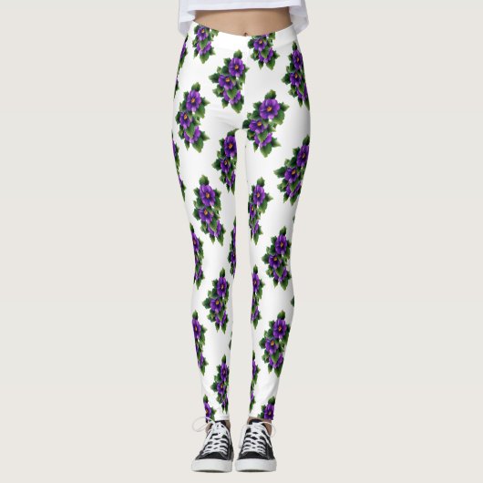Hübsche Blume Leggings (Vorderseite)