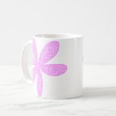 Hübsche Blume - Leichte Violette Kaffeetasse (Vorderseite Links)