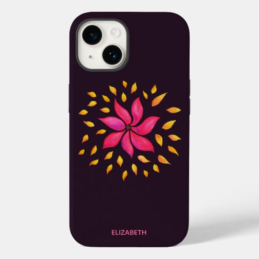 Hübsche Blume Mädchenname Case-Mate iPhone Hülle (Rückseite)