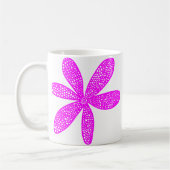 Hübsche Blume - Magenta Kaffeetasse (Links)