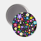 Hübsche Blume Magnet (Vorderseite/Rückseite)