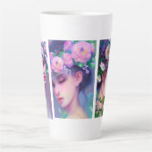 Hübsche Blume Maidens Milchtasse (Vorderseite)