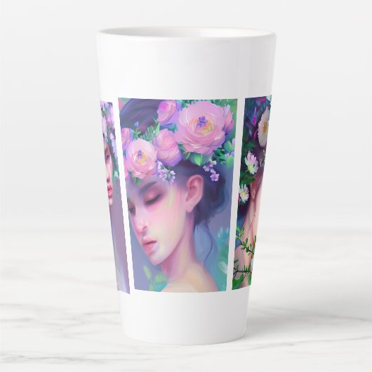 Hübsche Blume Maidens Milchtasse (Vorderseite)