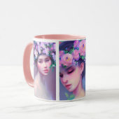 Hübsche Blume Maidens Tasse (Vorderseite Links)
