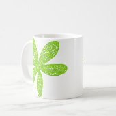 Hübsche Blume - Mars Green Kaffeetasse (Vorderseite Links)