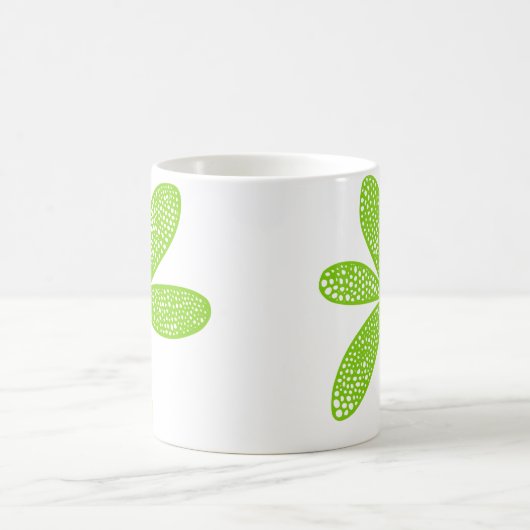 Hübsche Blume - Mars Green Kaffeetasse (Mittel)