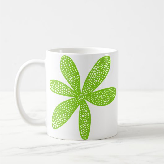 Hübsche Blume - Mars Green Kaffeetasse (Links)