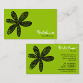 Hübsche Blume - Mars Green Visitenkarte (Vorne/Hinten)