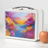 Hübsche Blume Metall Brotdose (Beispiel)