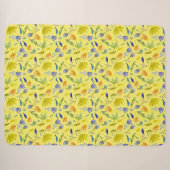 Hübsche Blume mit benutzerdefiniertem gelben Hinte Sherpadecke (Vorderseite (Horizontal))