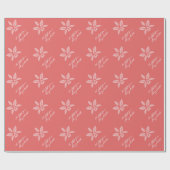 Hübsche Blume mit dem Namen Geschenkpapier (Flach)