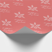 Hübsche Blume mit dem Namen Geschenkpapier (Ecke)