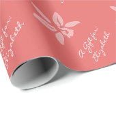 Hübsche Blume mit dem Namen Geschenkpapier (Rolleneckpunkt)