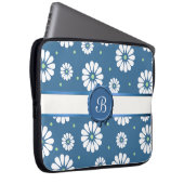 Hübsche Blume mit Monogram-Notebookgehäuse Laptopschutzhülle (Vorne Rechts)
